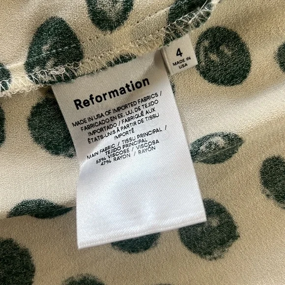 Reformation polka dot dress size 4 - Picture 4 of 4